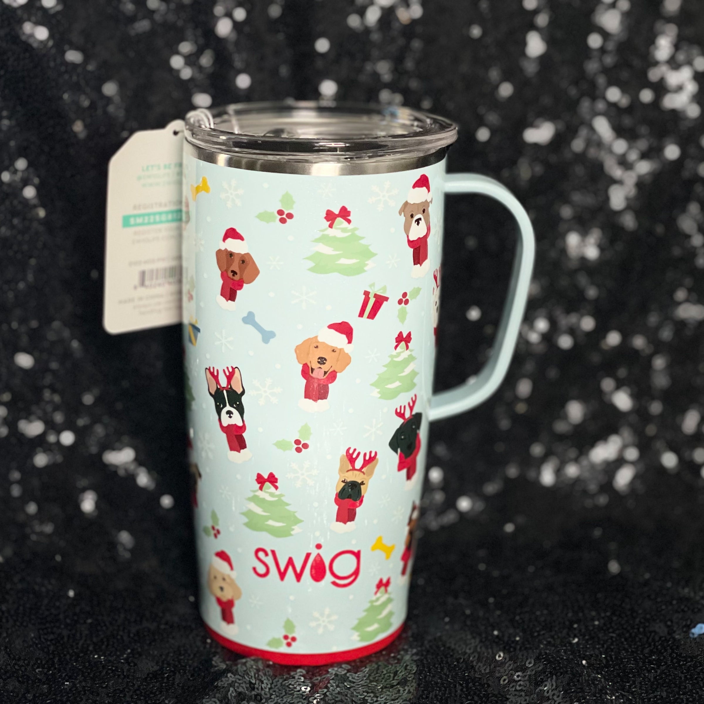 Swig Life Santa Paws 4 Cup Pet Bowl